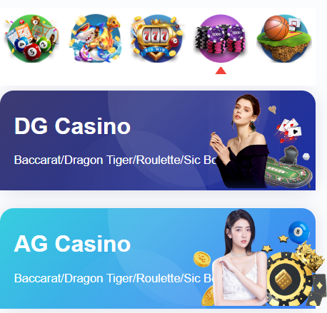 DG casino & AG casino cash games
